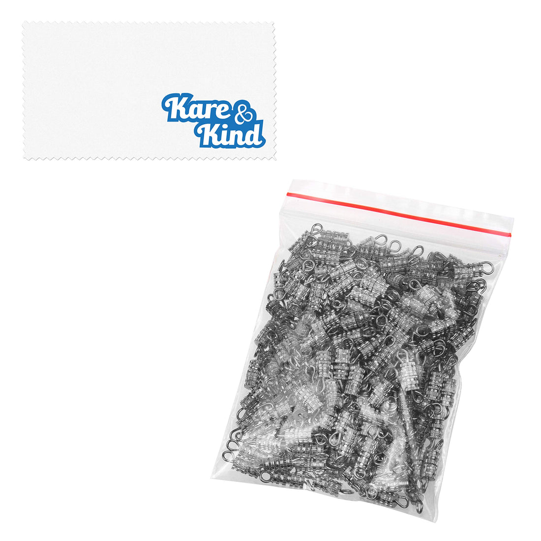 100 x Screw Clasps - Use for Crafts, Jewellery Making and Repairing - Ideal Connector for Necklaces, Bracelets and Anklets DIY