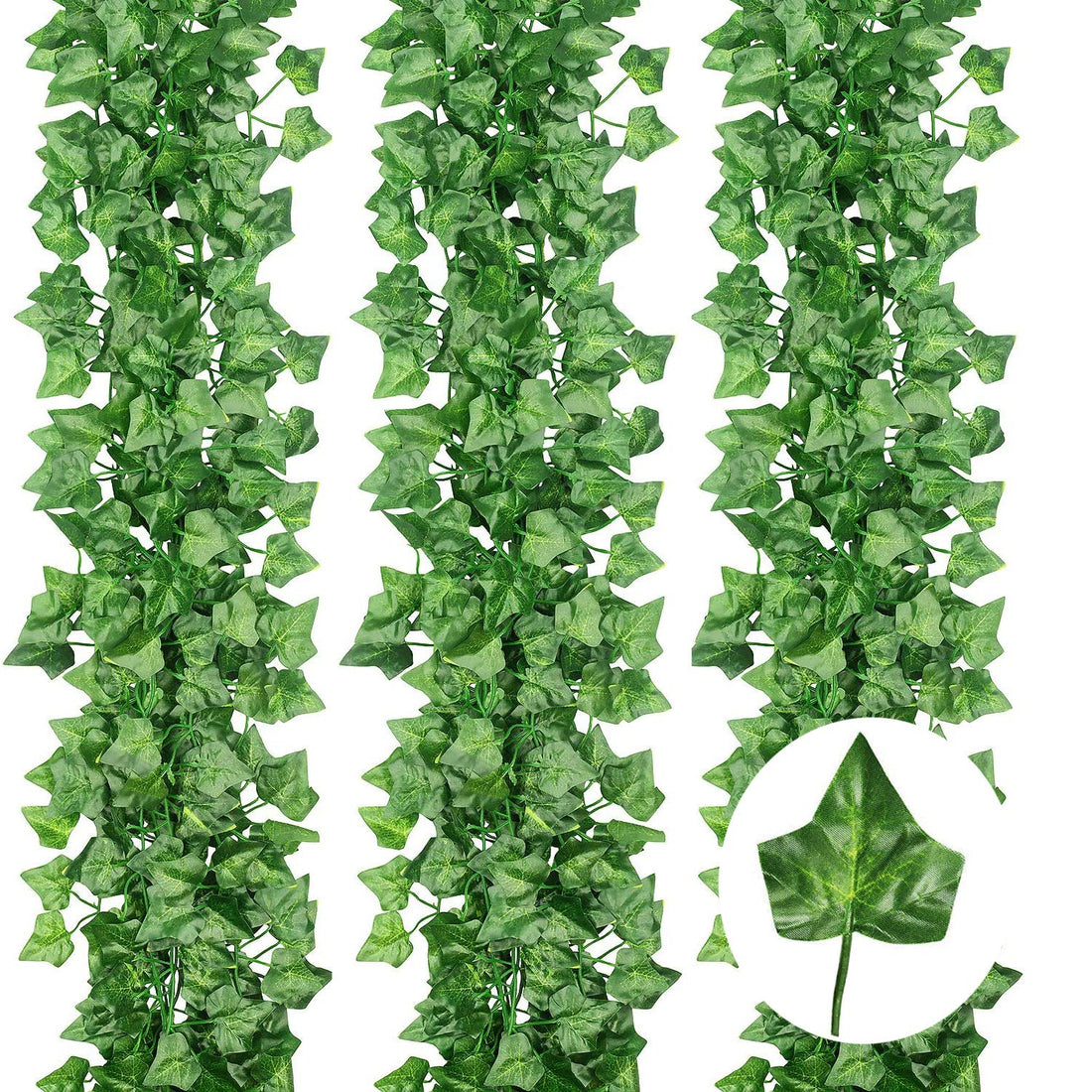 Fake Vines for Decoration 36 Strands 250Ft,Artificial Ivy Garland Fake Ivy Vines Greenery Leaf for Room Decor Wedding Party Home Garden Wall Vines Fake Hanging Plants Leaves (Ivy Vines)