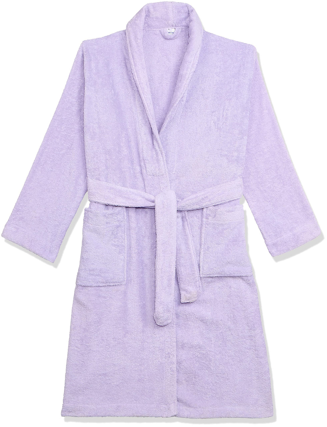 Egyptian Bathrobe in Purple (Lotus Purple) - 100% Cotton, Quick-Dry, Luxurious Comfort for Spa and Home Use