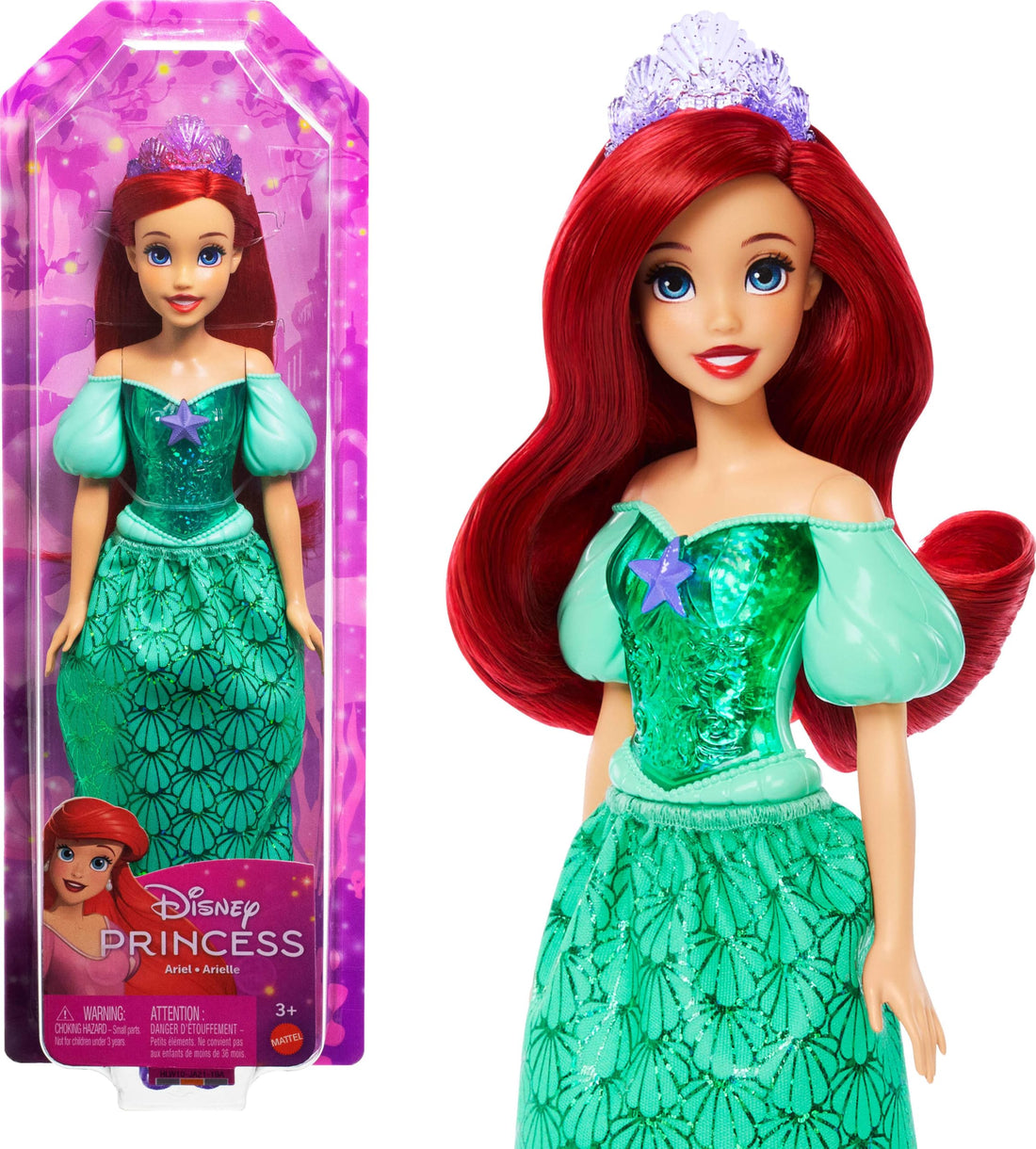 Disney Princess Ariel Fashion Doll and Accessory Toy, Inspired by the Movie The Little Mermaid