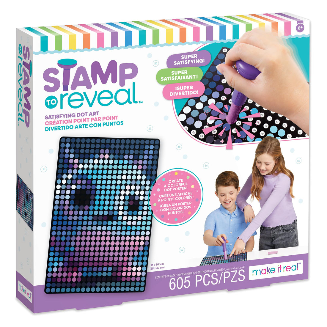 Stamp To Reveal Single (Ast of 3 styles - Puff, Glow, Unicorn)
