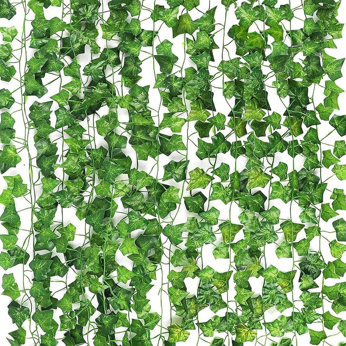 Wonka CEWOR 14 Pack 98 Feet Fake Ivy Leaves Artificial Garland Greenery Hanging Plant Vine for Bedroom Wall Decor Wedding Party Room Aesthetic Stuff