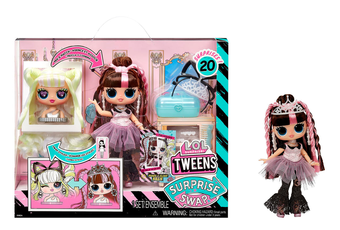 LOL Surprise! Tweens Surprise Swap Fashion Doll (Bronze-2-Blonde Billie), 591740C3