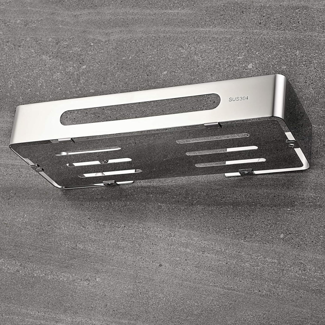 Bathroom Accessory Set SUS304 Stainless Steel Rustproof (Shelf 1 Door Silver))