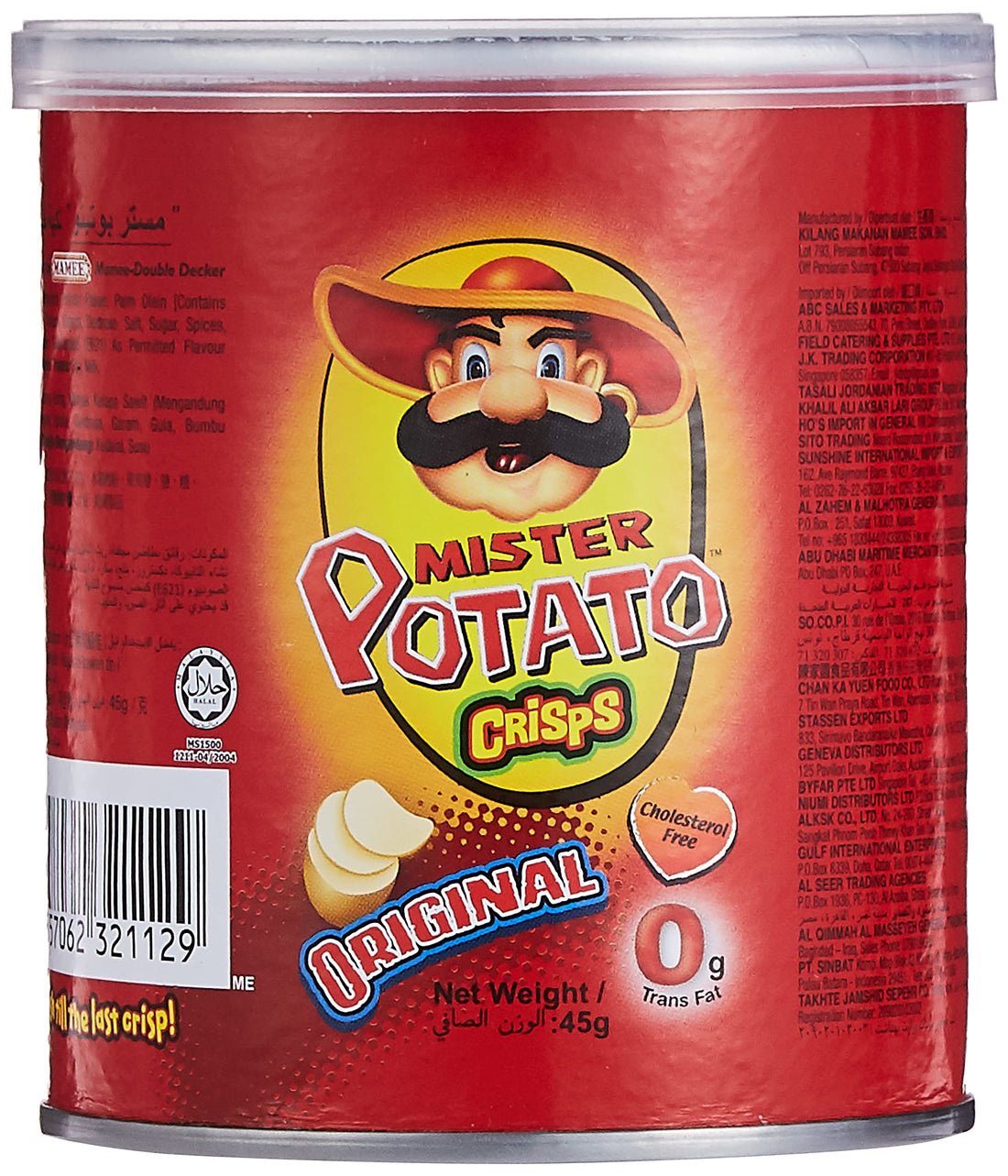 Mister Potato Crisps with Original Flavor - 45 grams