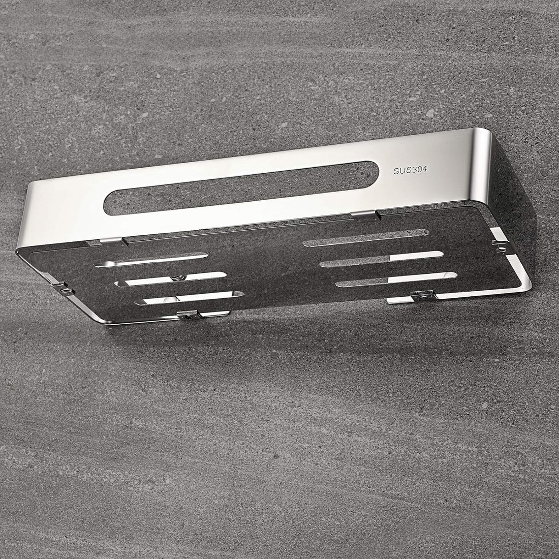 Bathroom Accessory Set SUS304 Stainless Steel Rustproof (Shelf 1 Door Silver))