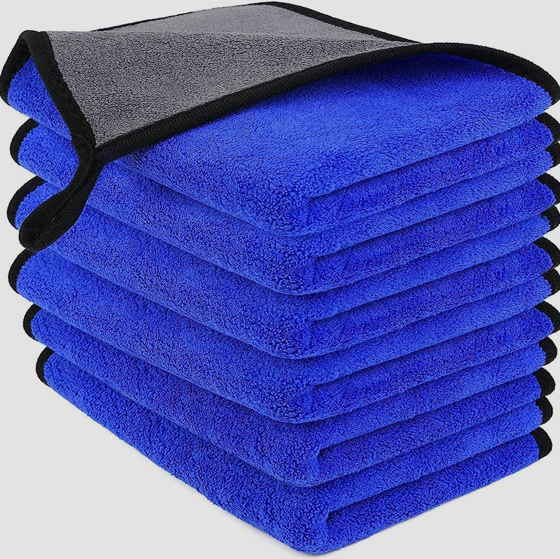 Generic Drying & Cleaning towel for kitchen, windows, screen and car, One microfiber towel, super absorbent with size 30 * 40 cm (blue)