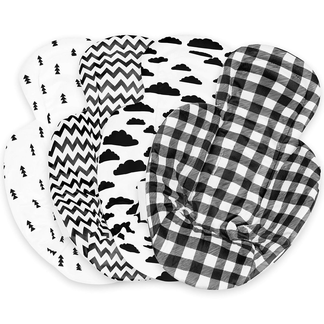 Moro Moro 3 Infant Insert Compatible With 4Moms Mamaroo & Rockaroo – Car Seat Insert 2 Pack – Reversible Infant Car Seat Insert – Rockaroo & Mamaroo Newborn Insert – Soft Plush Minky Car Seat