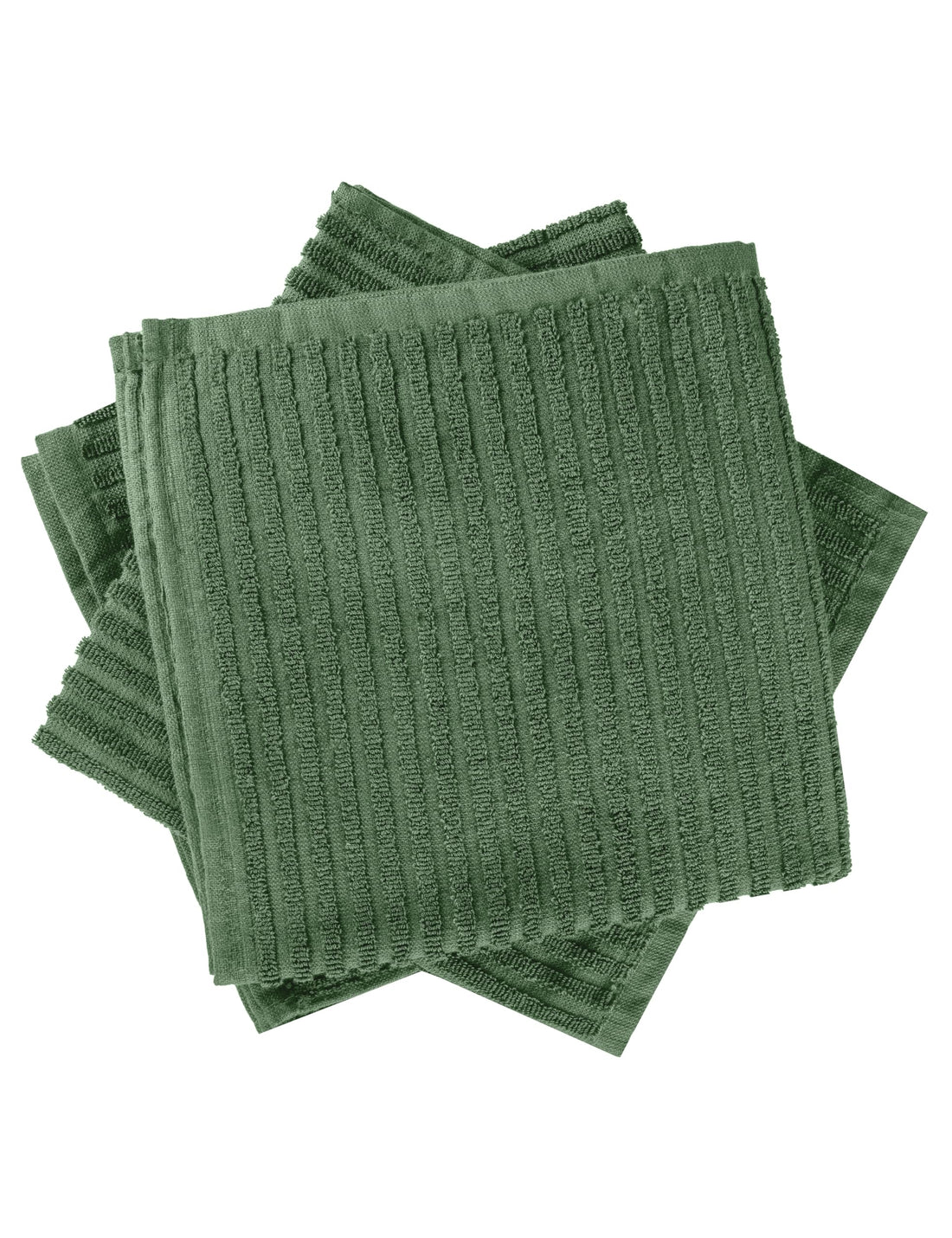 Signoola Hand towel Set Of 3 Pcs 50 x 50 cm Olive Green Stripe Solid, 100% cotton.