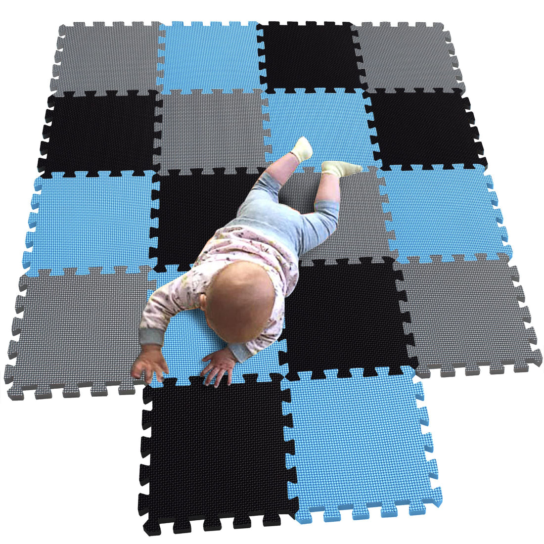 18 Pieces Puzzle Mat for Babies Foam Interactive Play Mat for Children G301018-104107112