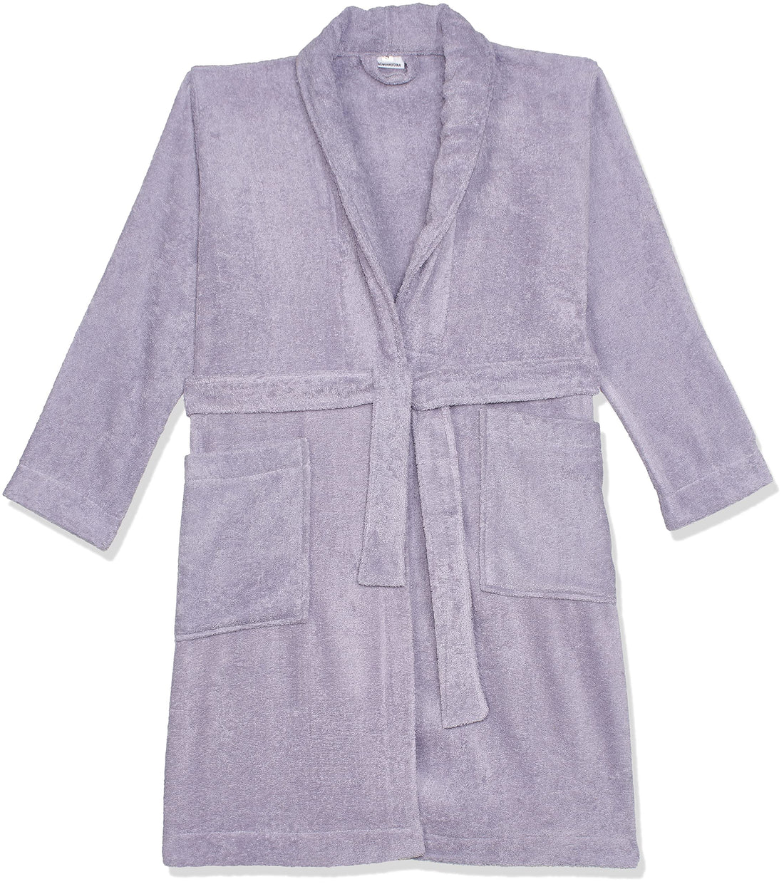 Egyptian Bathrobe in Grey (Cairo Gray) -100% Cotton, Quick-Dry, Luxurious Comfort for Spa and Home Use