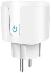 Generic Smart WiFi Socket 20A EU Smart Plug With Power Monitoring Timing Function, Supports Alexa & Google Home, Heavy Duty Devices