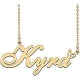 Kira kyra Pendant Necklace Arabic Name Personalized Arabic Calligraphy Custom Name Jewelry Calligraphy Islamic Calligraphy Gift (Line in Picture)