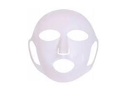 MySouqEg Store 3D Silicone Mask Face Women Skin Care Tool Hanging Ear Face Mask Gel Sheet Reusable Lifting Anti Wrinkle Firming Ear Fixed Tools 1Pcs (White-S)