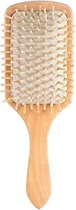 Pure Natural Bamboo Hair Brush Without Any Coating Can Massage Scalp While Combing Hair to Promote Blood Circulation and Prevent Static (1PCS)