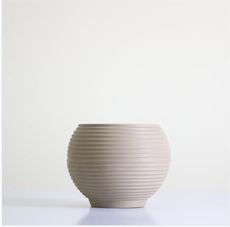 Decorative Pot for Plants,Planter,Vase for Decoration,Small Inspired by Zalaat Pot,Guaranteed to Give Your Table/Office Beautiful Touch 1 (Beige)
