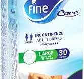 Fine Care Incontinence Adult Diapers breifs, SMALL 51 ..75. Count 30 sku 405