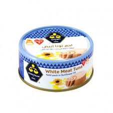 Alwazan Tuna White Meat Preserved in Sunflower Oil 160 g, Rich in Protein