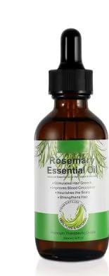 Dr.Mush Organic Rosemary Hair Growth Oil 60ml Pure Essential Hair Growth Oil for Men Women and Kids