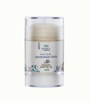 Infinity Natural Deodorant Stick, Lavender Essential Oil, Odour Neutralizing, 4-6 Hours Protection 60ml