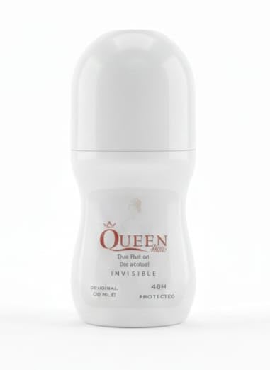 Queen Belle Roll On Deodorant, Invisible, 48H Protection,Lightening, Original for Women, 50ml