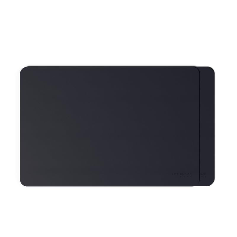 ART MOOD HOME Leather Placemats - Set of 2 Durable Placemats for Dinner Plates and Dining Tables Dark Blue 45W x 30L CM