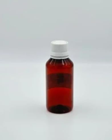 4 Plastic Bottles 200ml Honey Brown with White Cap