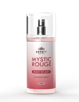 Infinity Clinic Pharma Body Splash, Mystic Rouge, Unisex, Liquid Spray, 150ml, Fresh Fragrance, Daily Use