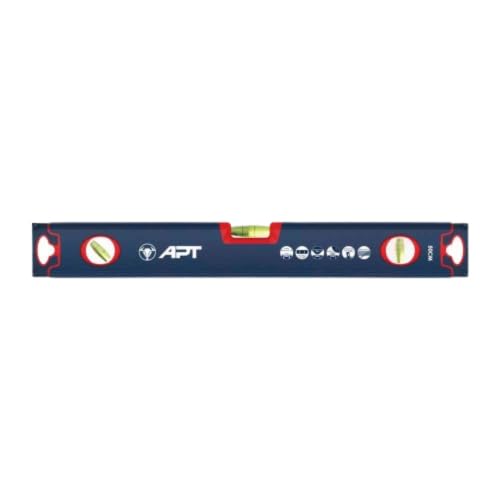 909-150 Heavy Duty Aluminium Profile 3 Vials Spirit Level, 150 cm Length