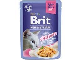 Brit Premium Wet Cat Food, Chicken Strips in Gravy, Adult Cats, 85 g