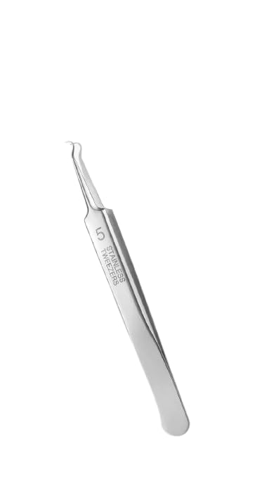 MySouqEg-Store German Ultra-fine No. 5 Cell Pimples Blackhead Clip Tweezers Beauty Salon Special Scraping & Closing Artifact Acne Needle Tool -Code02