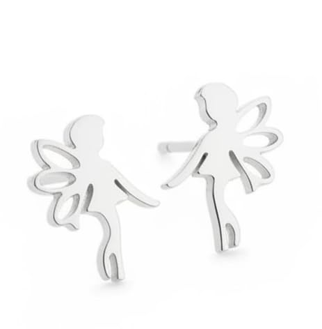 Earrings Fairy Stud Cute and Style Gift For Women Birthday Christmas Party Summer Valentine's Day -Stainless Steel 18K gold Plating
