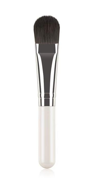Facial Mask Application Brush, Black+White Soft Man-made Fiber Brush Head Cosmetic Tool for Body Lotion, Mud, Clay, Charcoal Mixed Mask-white