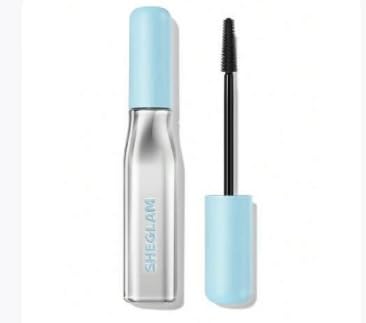 Waterproof Mascara, Silicone Brush, Black, Eyelash Extension, Silver and Blue Box