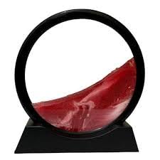 Red Hourglass Decorative Hourglass for Home Office Elegant Design