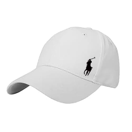 Cap White,Black Logo