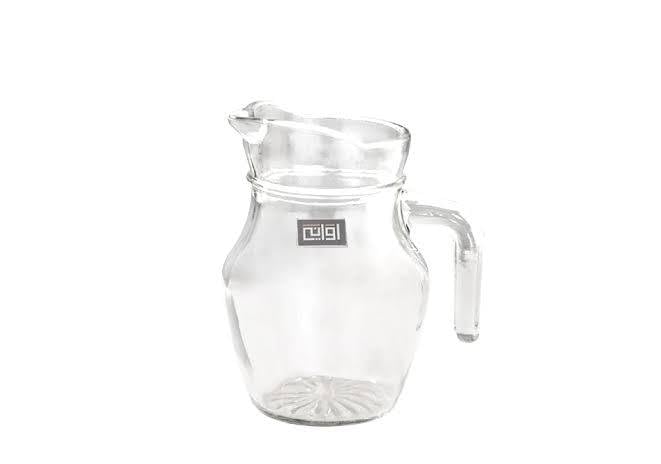 Generic Glass Pitcher for Hot and Cold Drinks, Clear, Handle Design .lo