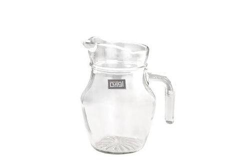 Generic Glass Pitcher for Hot and Cold Drinks, Clear, Handle Design .lo