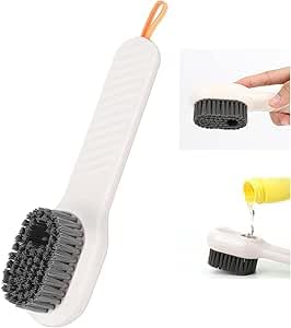 Multifunctional Shoe Cleaning Brush with Liquid Nozzle, Soft Fur Cleaning Brush with Add Liquid, Multifunctional Brush with Soap Dispenser for Home Cleaning Shoes Clothes