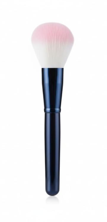 1pc Round Head Foundation Makeup Brush & Blush Brush & Powder, Soft And Multifunctional Fiber For Daily Makeup-BLACK