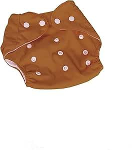 Fabric Baby Diaper with Pocket - Frequent Use - Burgundy - Suitable for Babies and Toddlers