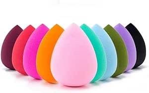 Beauty Sponge Dispensing Blender For Cosmetics Multi Color 10 Pieces