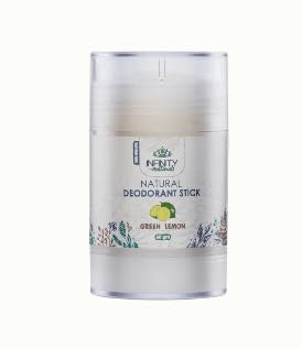 Deodorant Stick, Green Lemon Scent, Natural Ingredients, Antibacterial Protection, 4-6 Hour Odour Control