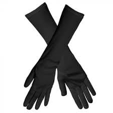 Protective Gloves for Veiling, Black, Touch Screens, Large