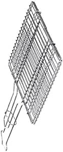 Lux 27 by 40cm Grill Net with 10 Handle Chrome Stainless Steel Nickel Coating