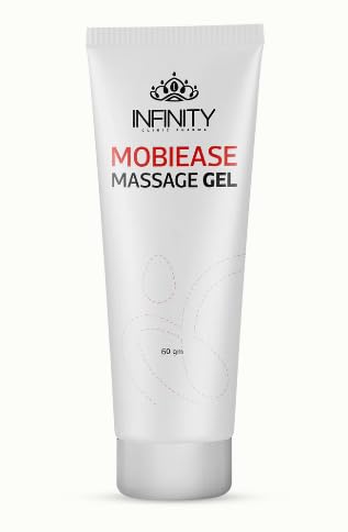 Infinity Clinic Pharma Mobiease Joint Pain Relief Massage Gel with Glucosamine, Chondroitin, MSM, Menthol, Essential Oils, 60g