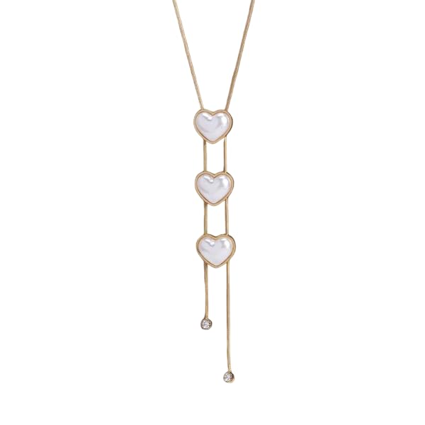 Gold Plated Stainless Steel Necklace for Women – Stylish Design Rustproof & Waterproof | Suitable for Girls and Ladies – Perfect Gift