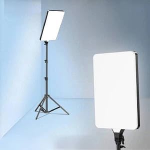 Ring Light, LED Flashing Light Panel - Model - RL-24 + Remote Control + Metal Stand 2M - For Smartphone, Camera, YouTube Video White