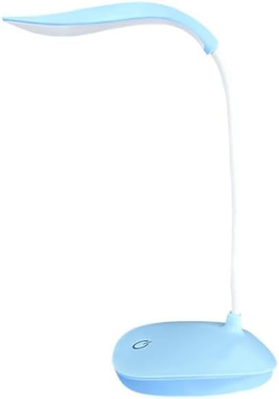 Desk Lamp Led Foldable Touch Control Adjustable Light With 3 Brightness Levels Portable Rechargeable Study Reading Lamp For Students Office Home Bedside, EL-203 (Blue)