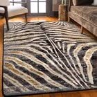 Indoor - Outdoor Area Rug Cover Size 160 * 230cm, Rectangular, 0.35cm Thick Easy to Clean, Non-Slip, Faux Wool Fiber, 3D Design, Ideal for Bedrooms, Living Rooms, Dining Rooms (run12)